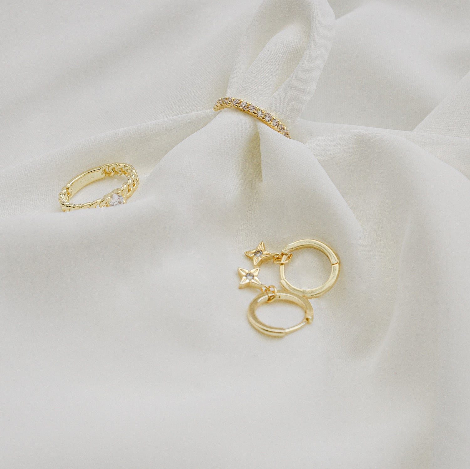 ANILLO DIAMOND BAÑO DE ORO