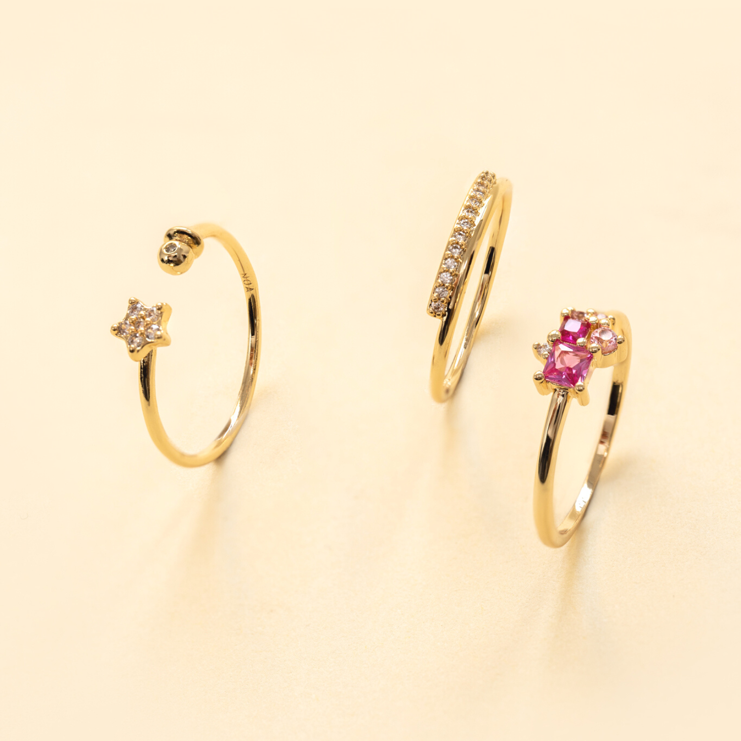 ANILLO PLATZ BAÑO DE ORO