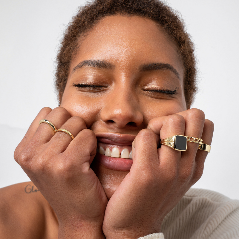 ANILLO BELLE BAÑO DE ORO