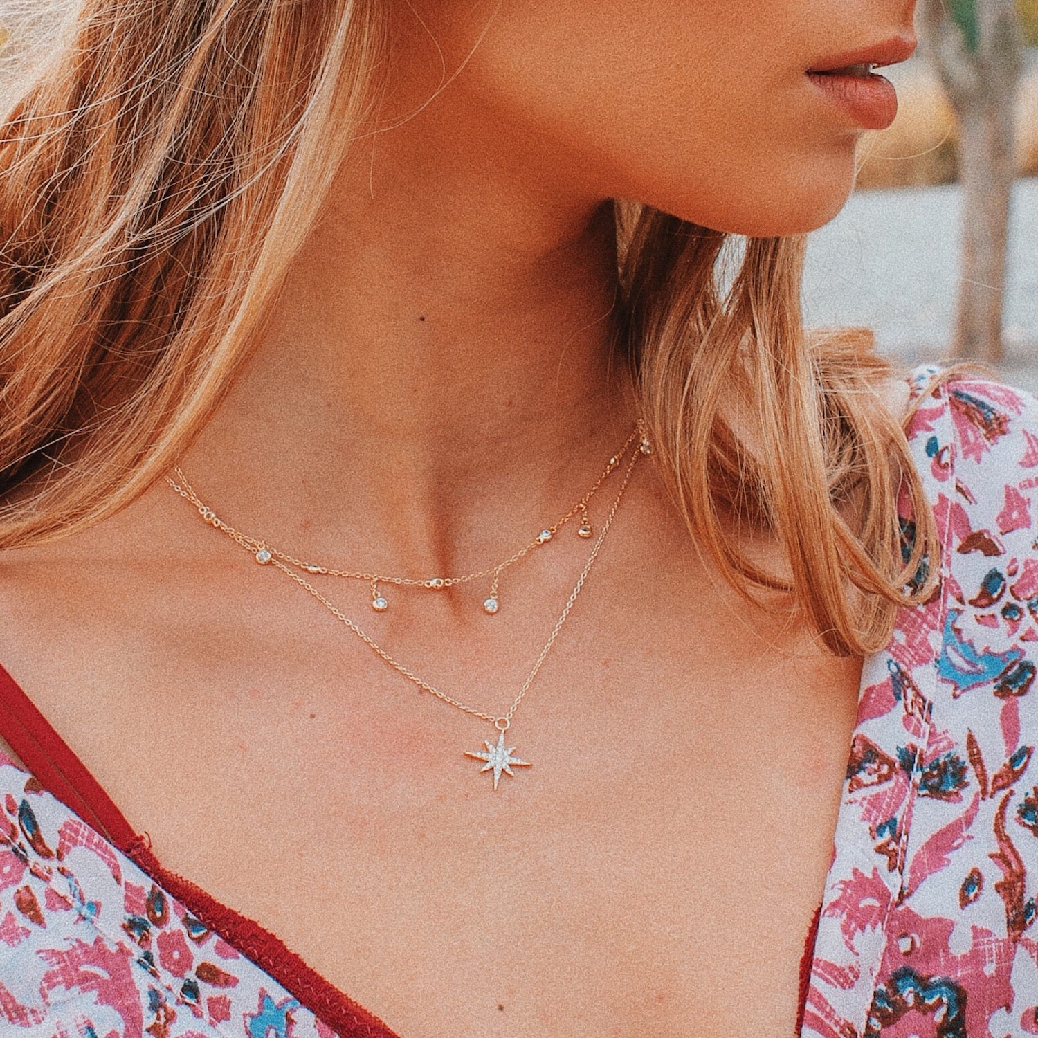 COLLAR ESTRELLA MADI BAÑO DE ORO