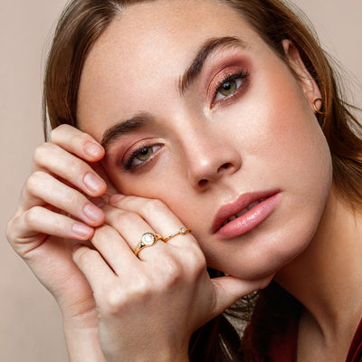 ANILLO SHINE BAÑO DE ORO